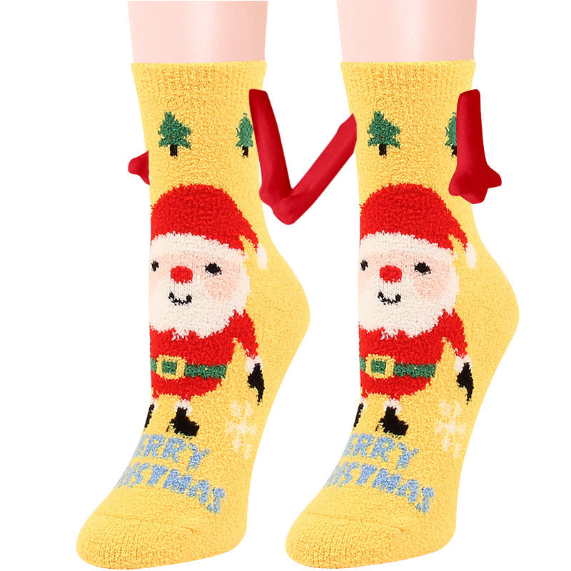 Cailin - Chaussettes de Noël chics en polaire pour femmes