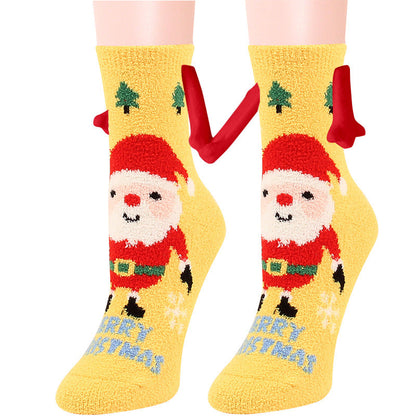 Cailin - Chaussettes de Noël chics en polaire pour femmes