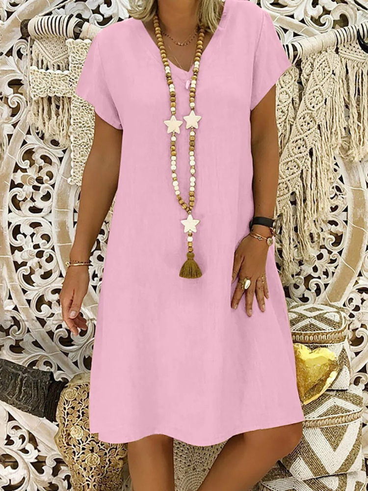 Felicia - Robe en coton large et décontractée