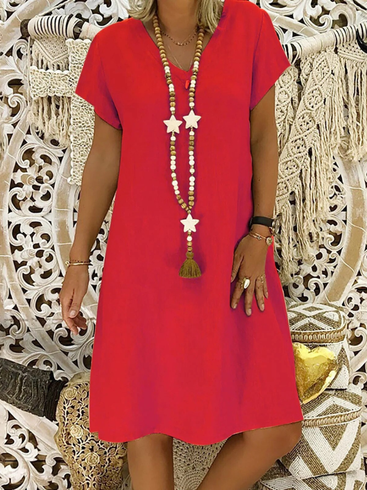 Felicia - Robe en coton large et décontractée