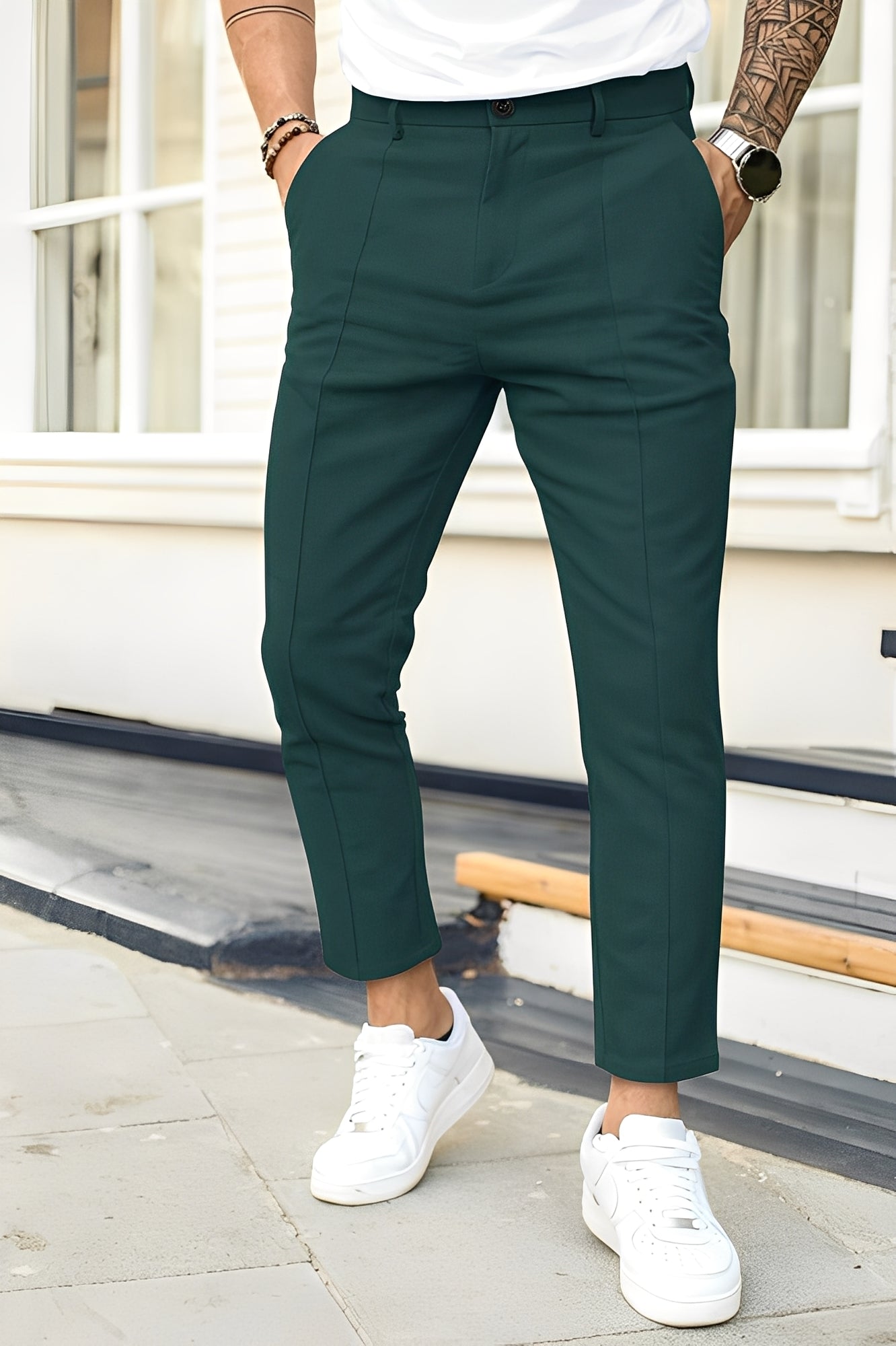 Carson - Pantalon large pour hommes