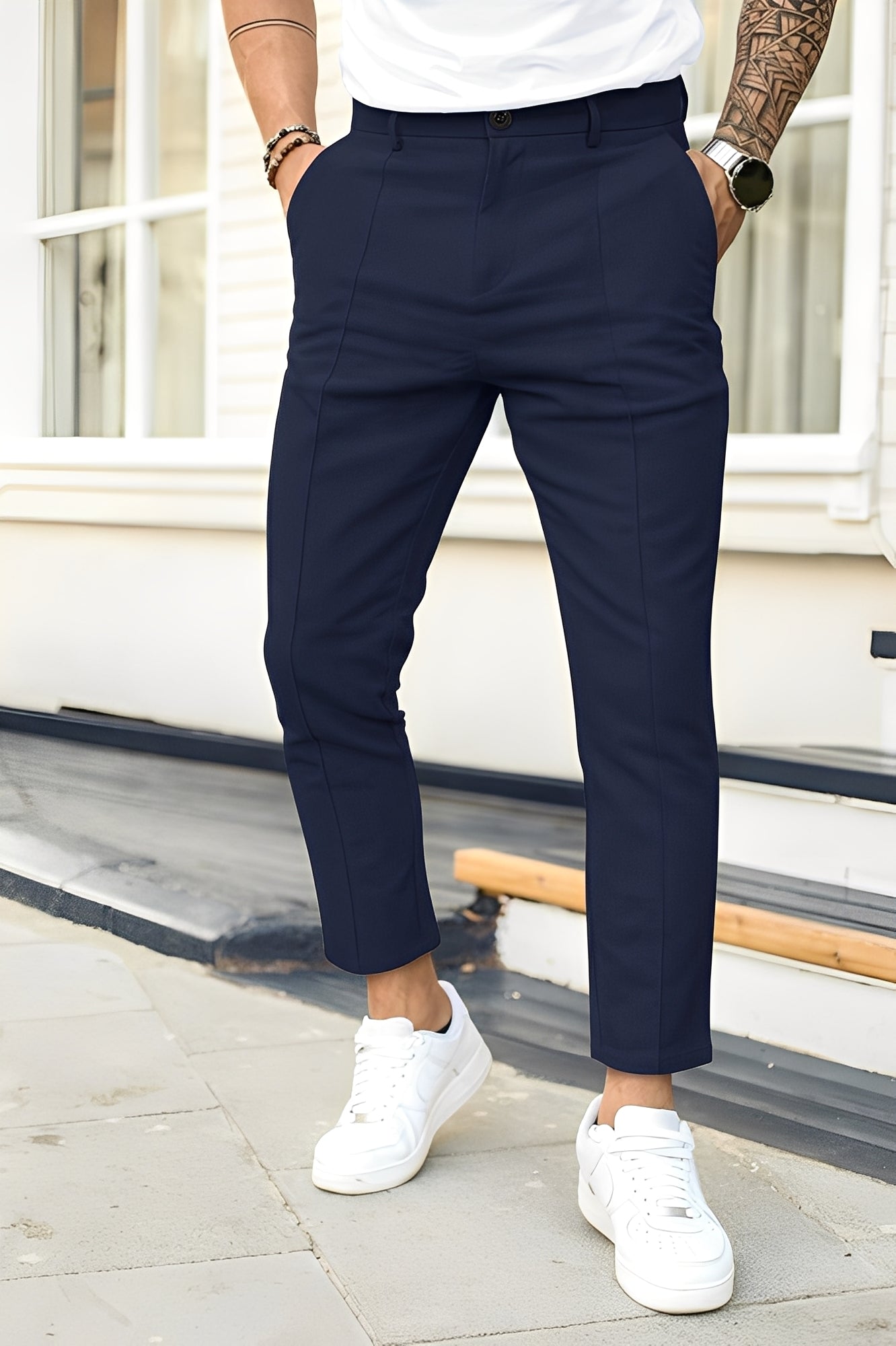 Carson - Pantalon large pour hommes