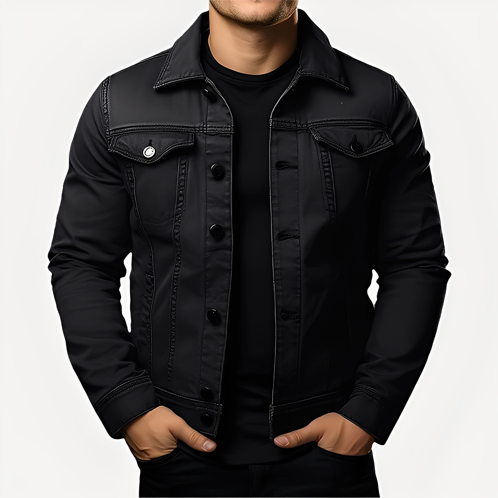 Smith - Manteau épais classique pour hommes