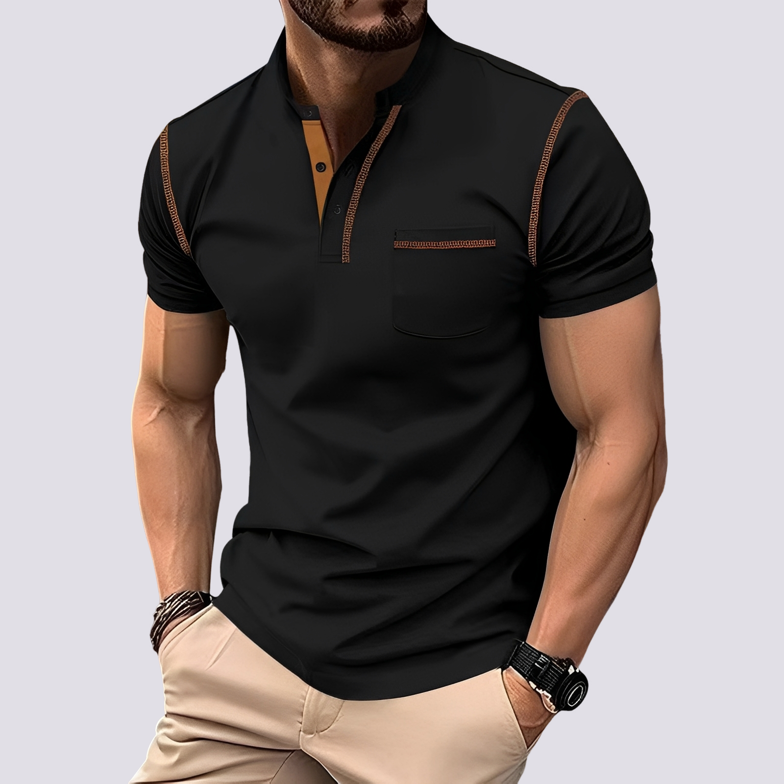 Stefan - Polo élégant et aéré pour hommes