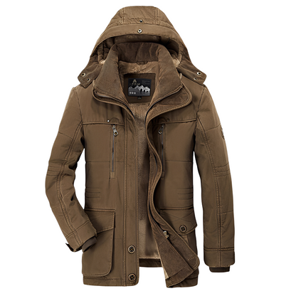 Tyrone - Manteau épais et chaud pour hommes avec capuche