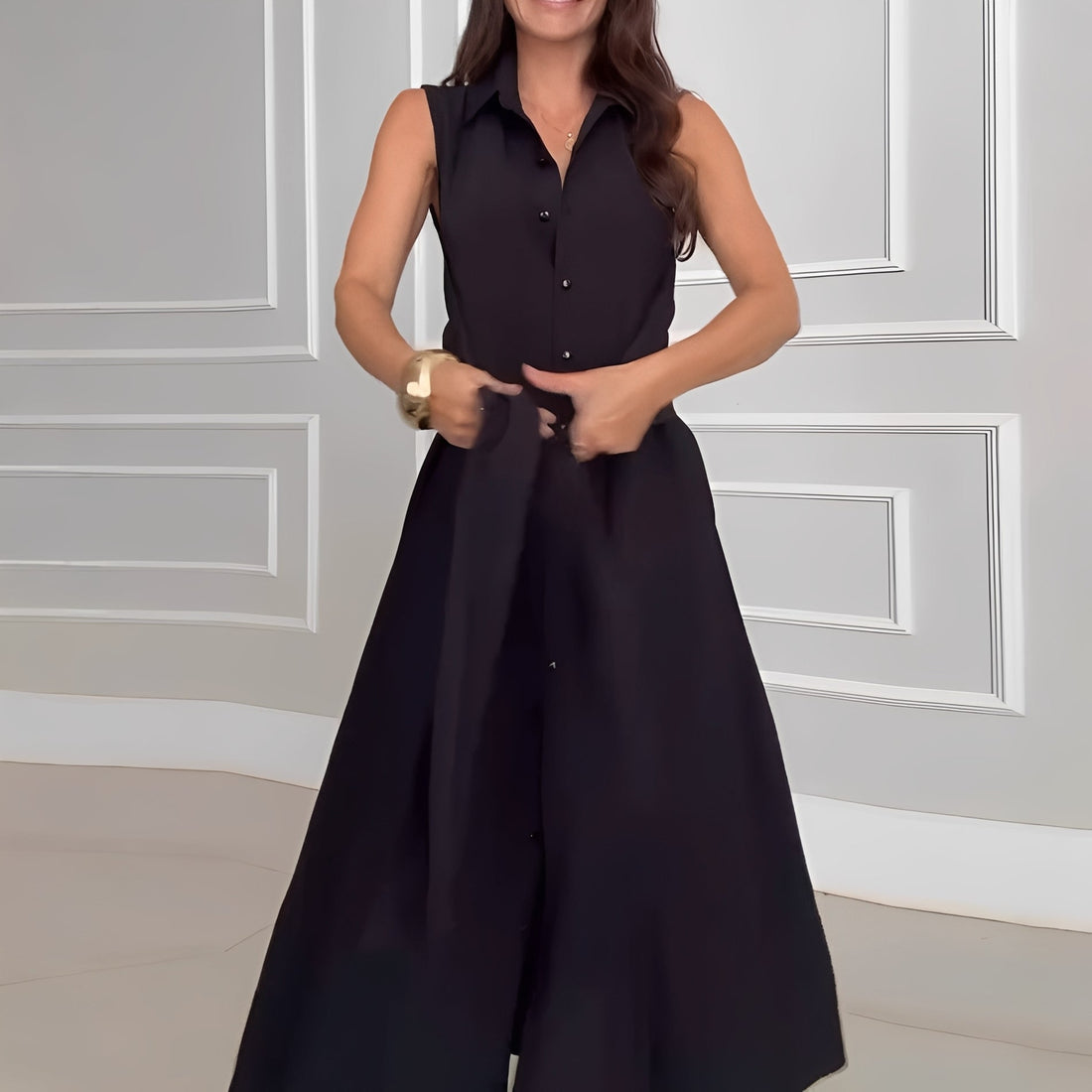 Alison - Robe longueur moyenne sans manches