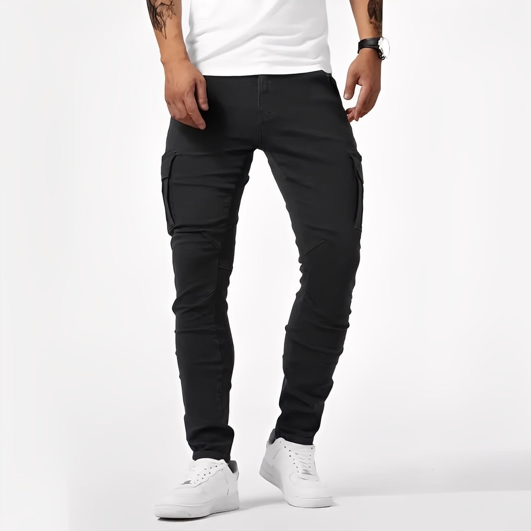 Franck - Pantalon cargo stretch décontracté pour homme