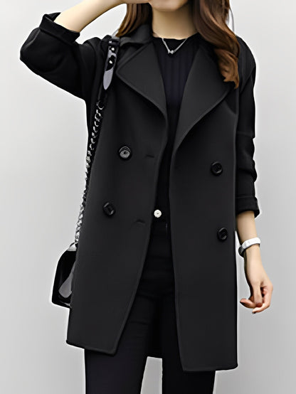 Nichole - Trench-coat chic à double boutons pour femmes
