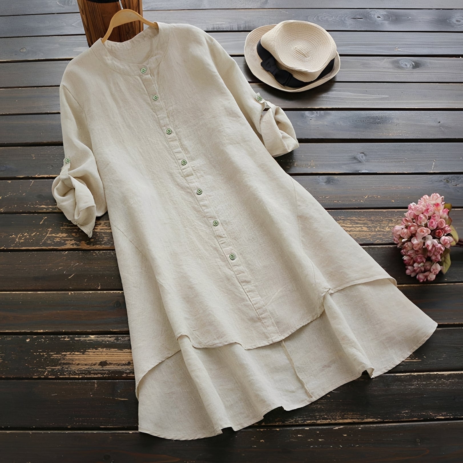 Mildred - Robe Élégante avec Boutons