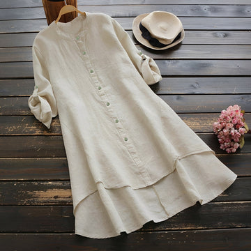 Mildred - Robe Élégante avec Boutons