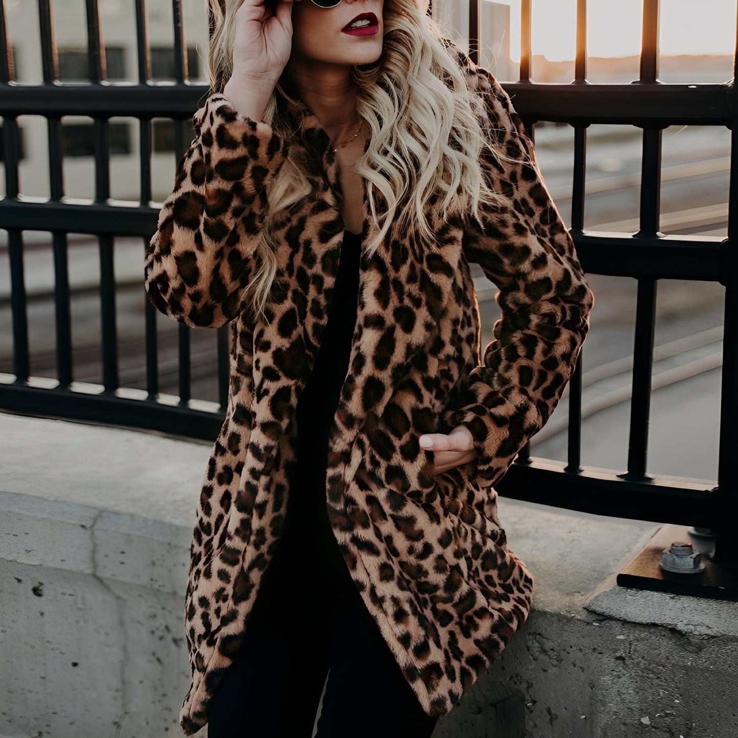 Bertha - Élégant manteau en fausse fourrure pour femmes