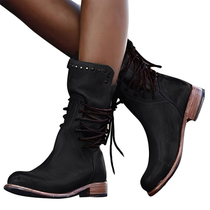 Alexandra - Bottes longues en cuir pour femmes