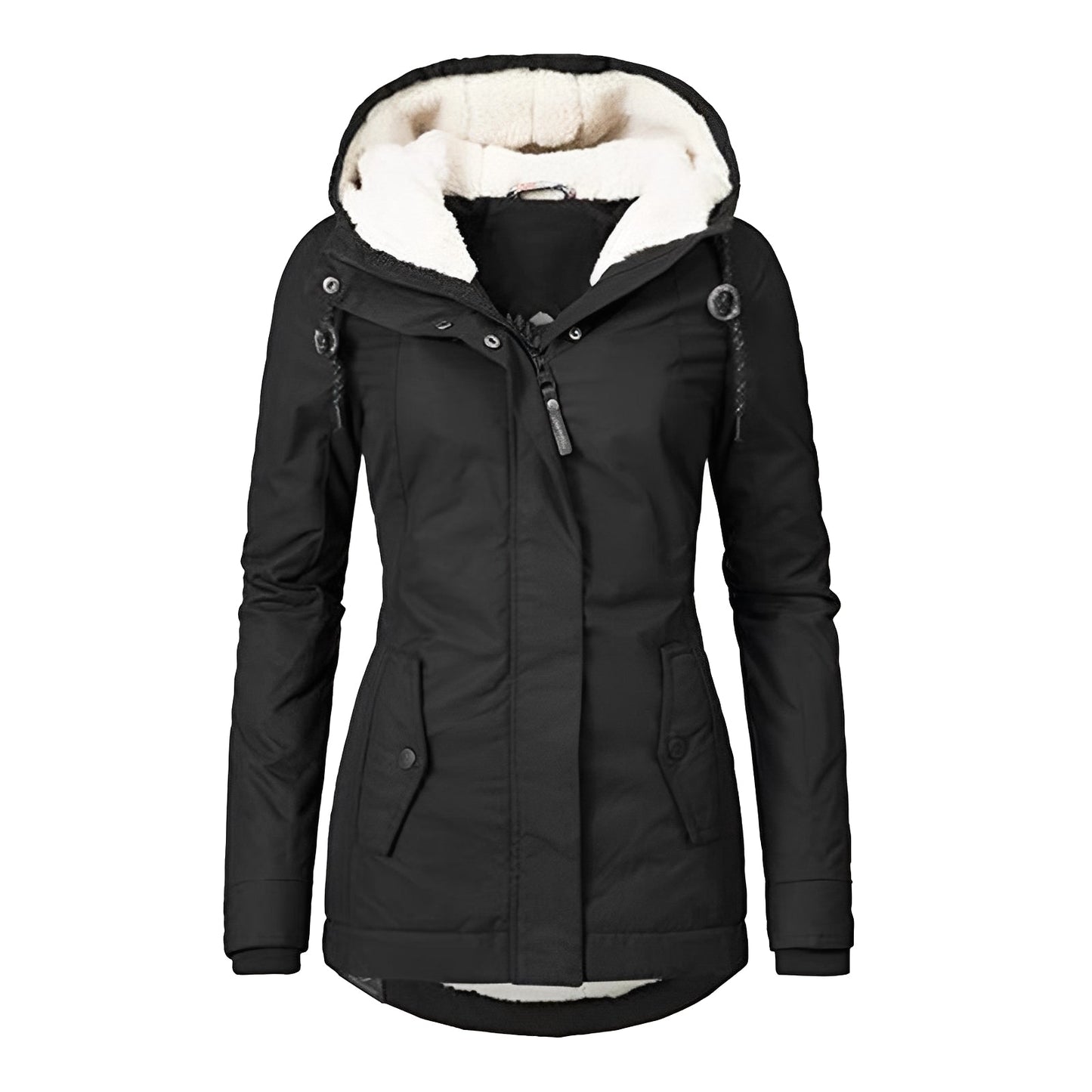 Earleen - Veste chaude en polaire Sherpa pour femmes