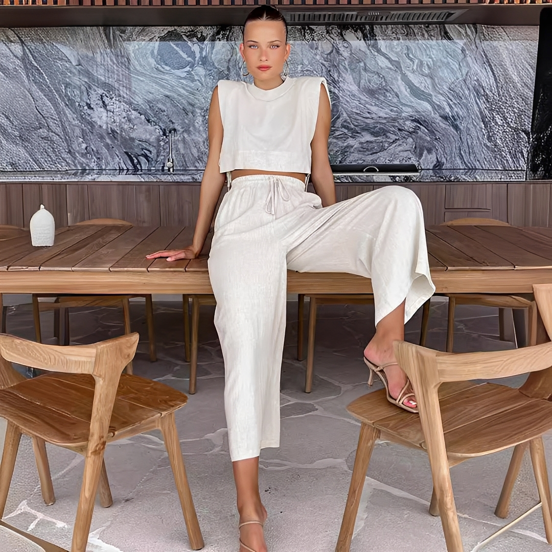 Meavel - Set chic avec pantalon ample et haut