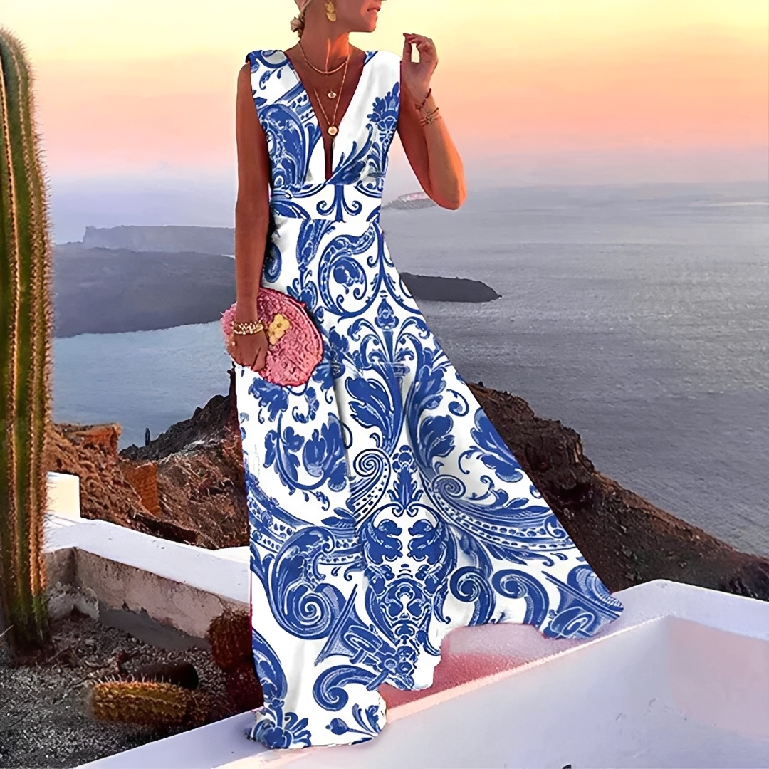 Lilyana - Robe Maxi Élégante Sans Manches
