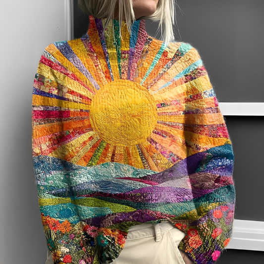 Olivia - Pull à col roulé confortable pour femmes