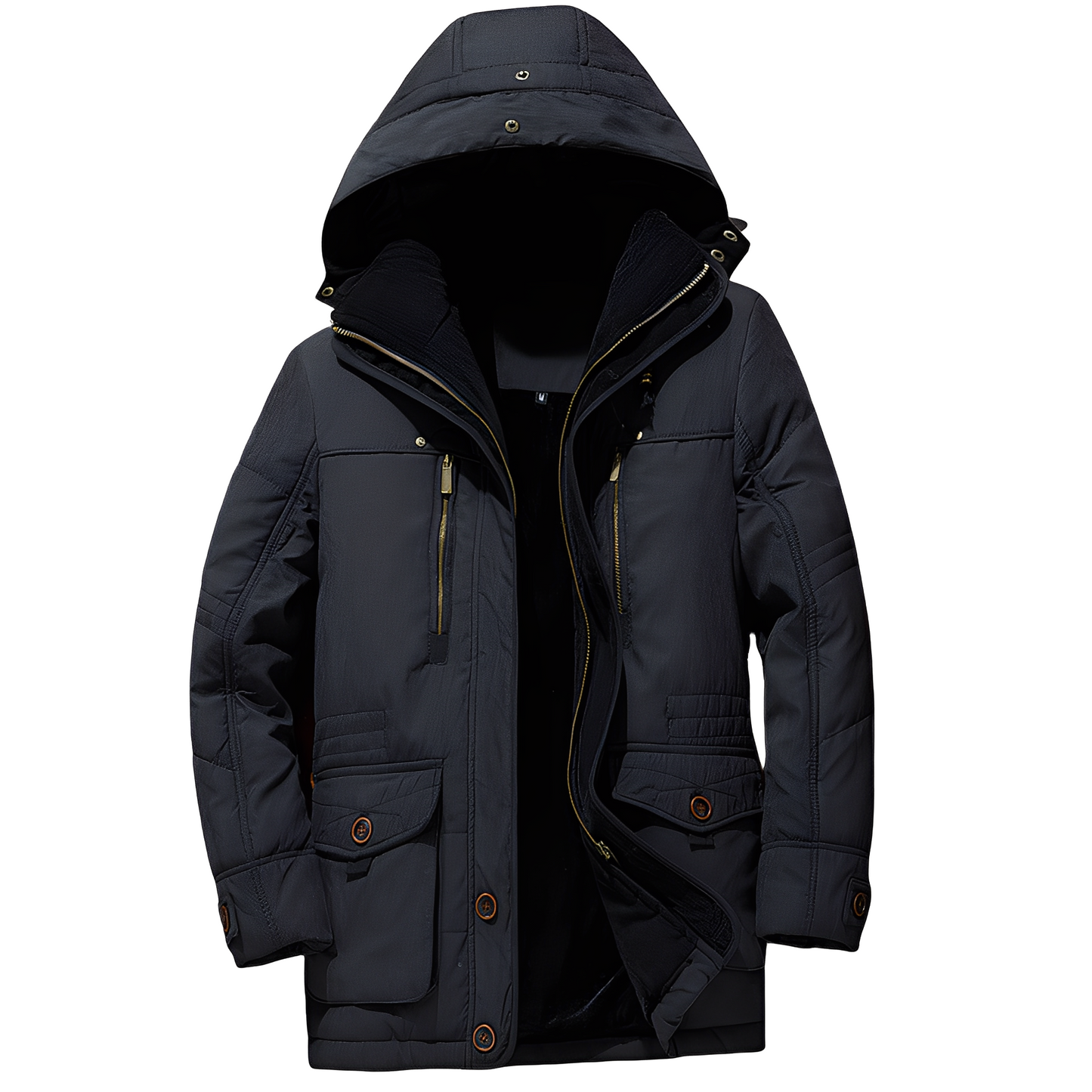 Bruce - Veste à capuche stylée avec doublure chaude pour hommes