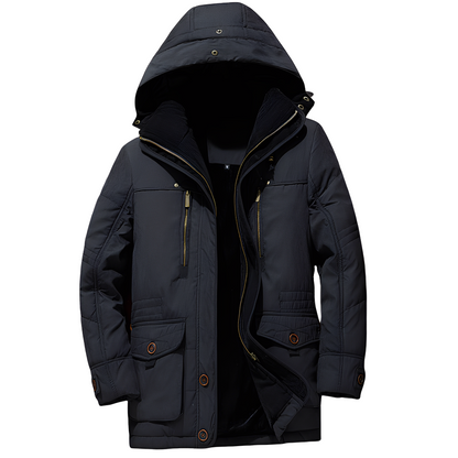 Bruce - Veste à capuche stylée avec doublure chaude pour hommes