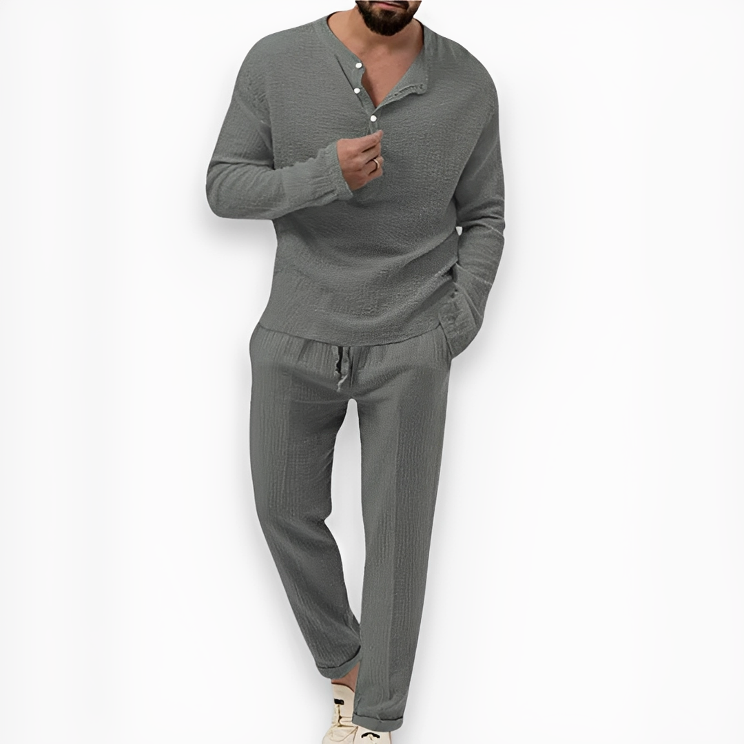 Eduard - Ensemble pantalon et haut d'été pour homme