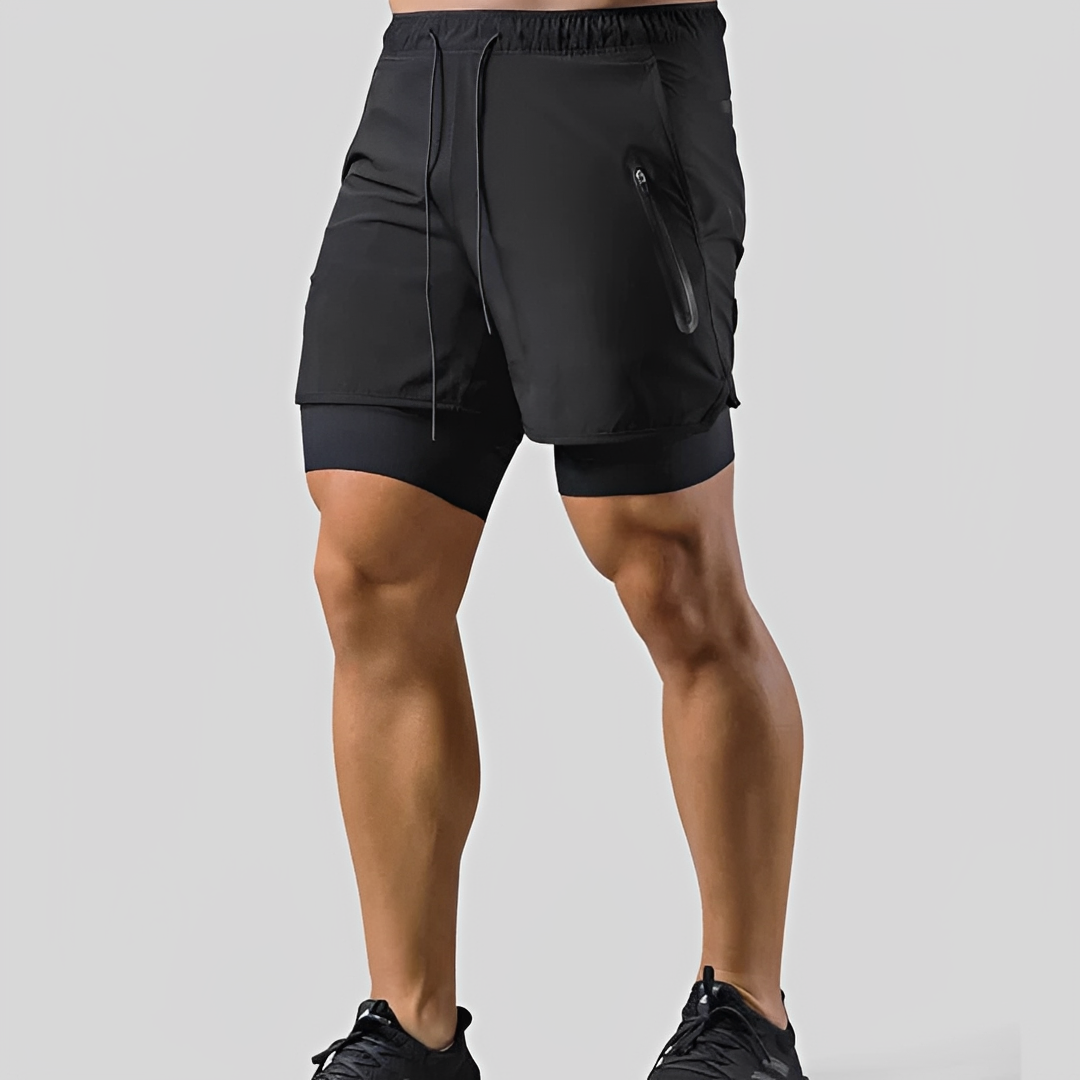 Steven - Short pour homme - Double épaisseur pour le sport