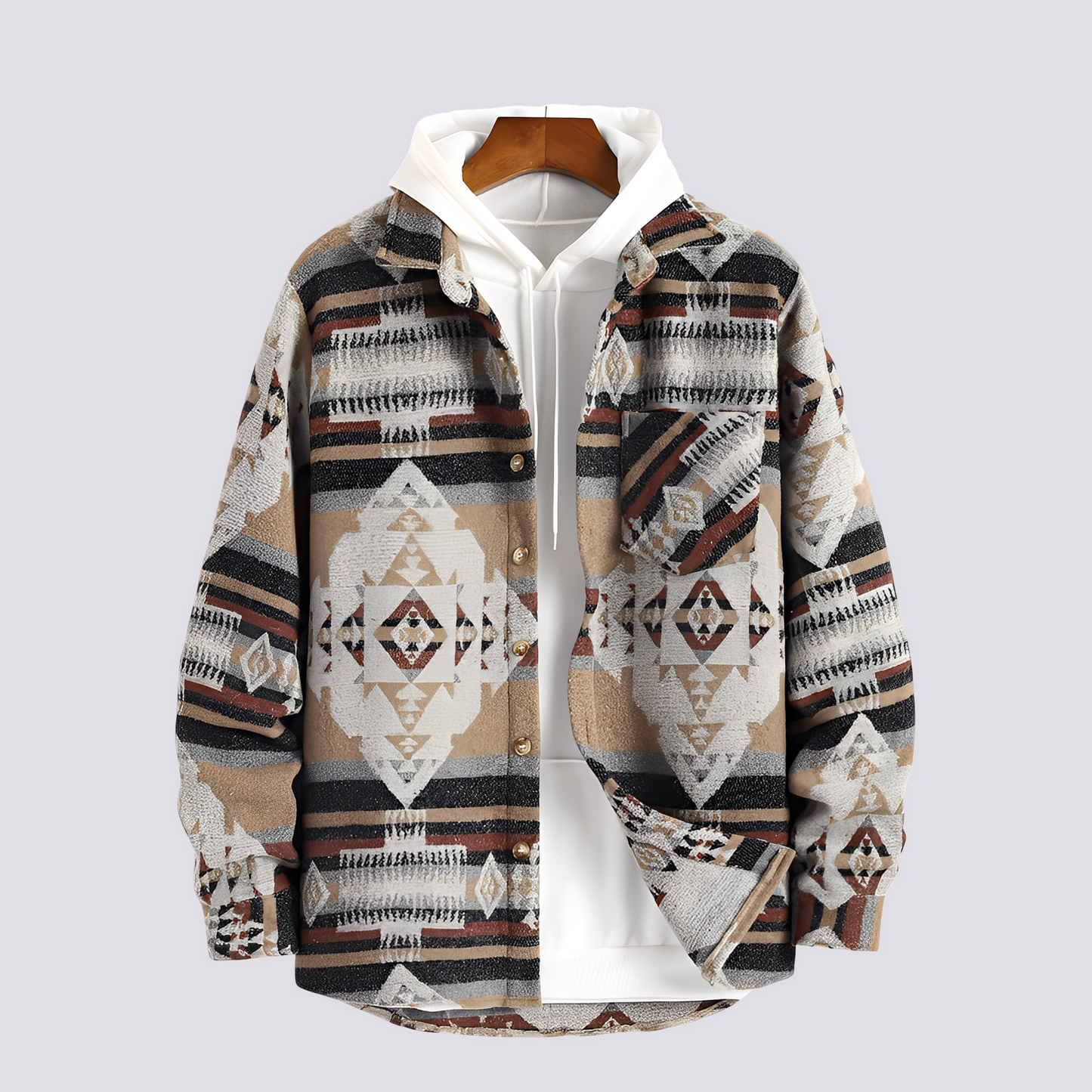 Gerrard - Chemise Vintage Imprimée pour Hommes