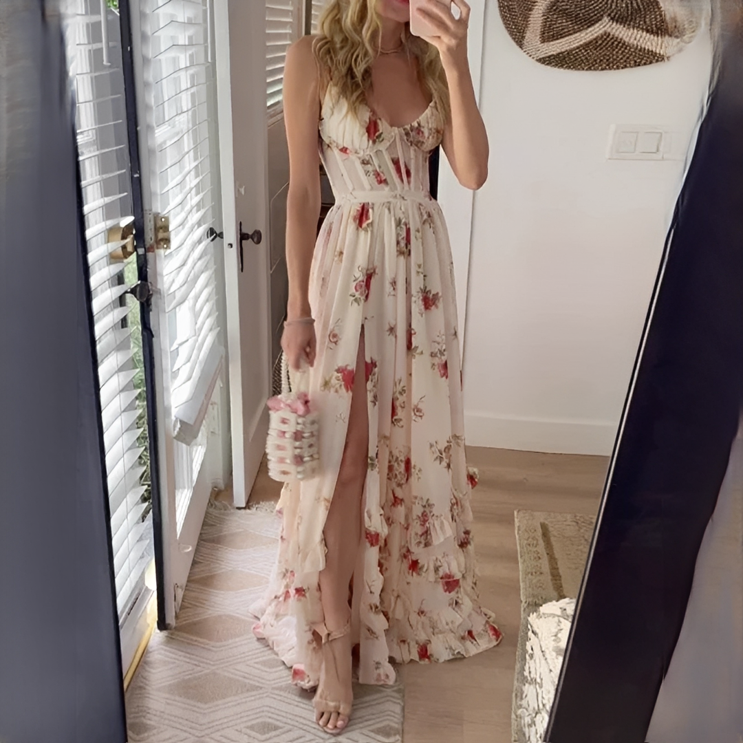 Eunise - Beautiful elegant floral dress for women