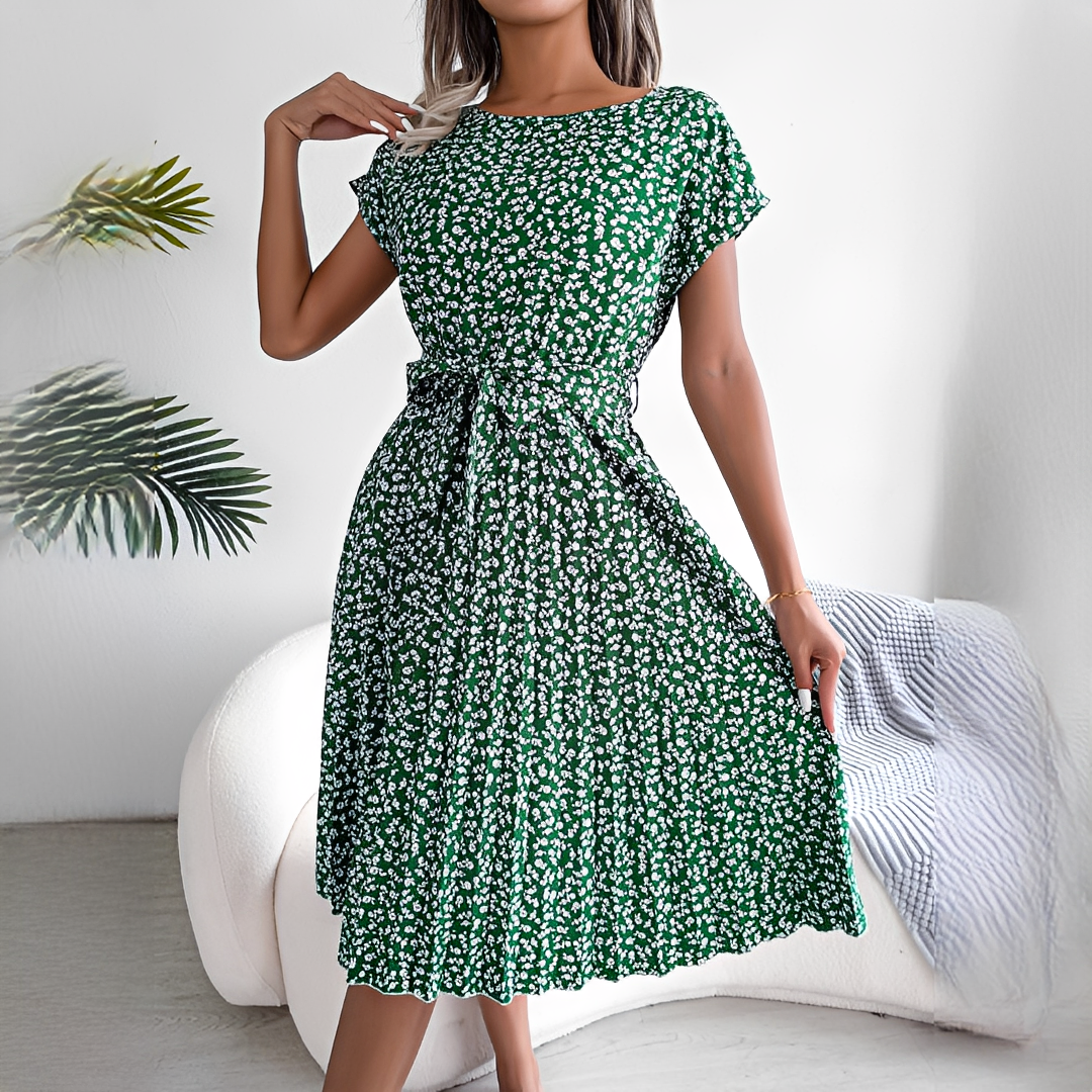 Lyka - Robe d'été élégante à manches courtes pour femme