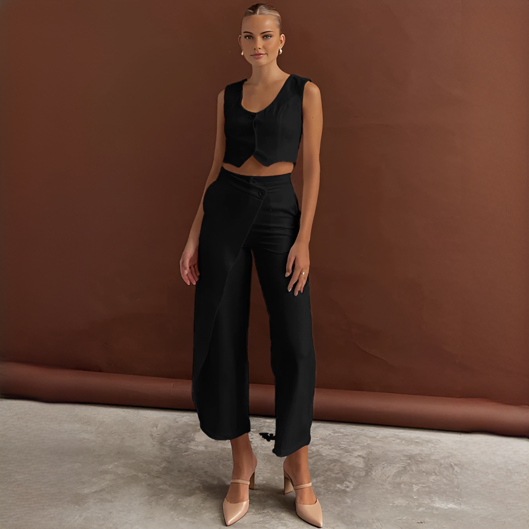 Agnes - Ensemble de Gilet et Pantalon à la Mode