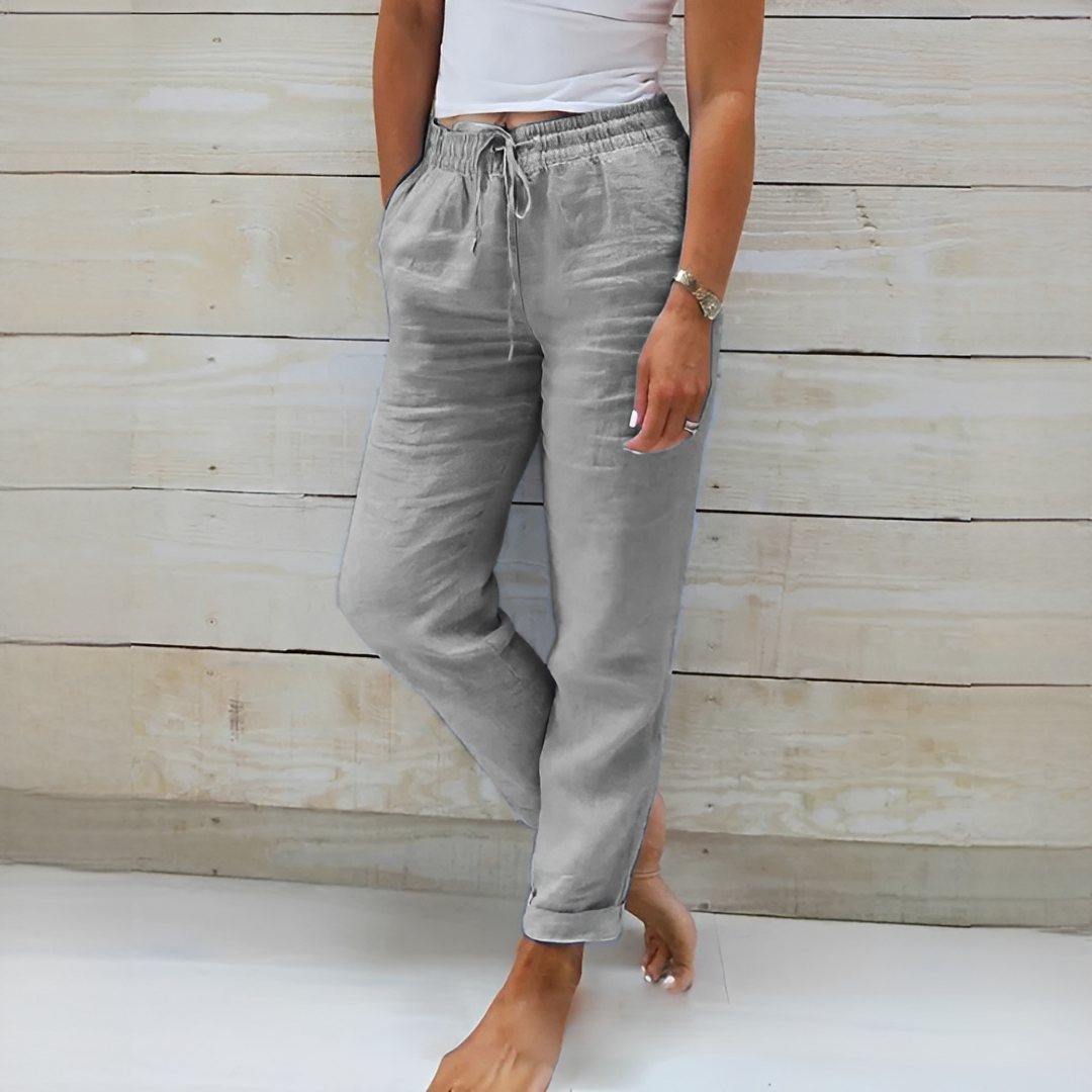 Susan - Pantalon Décontracté Coupe Ample