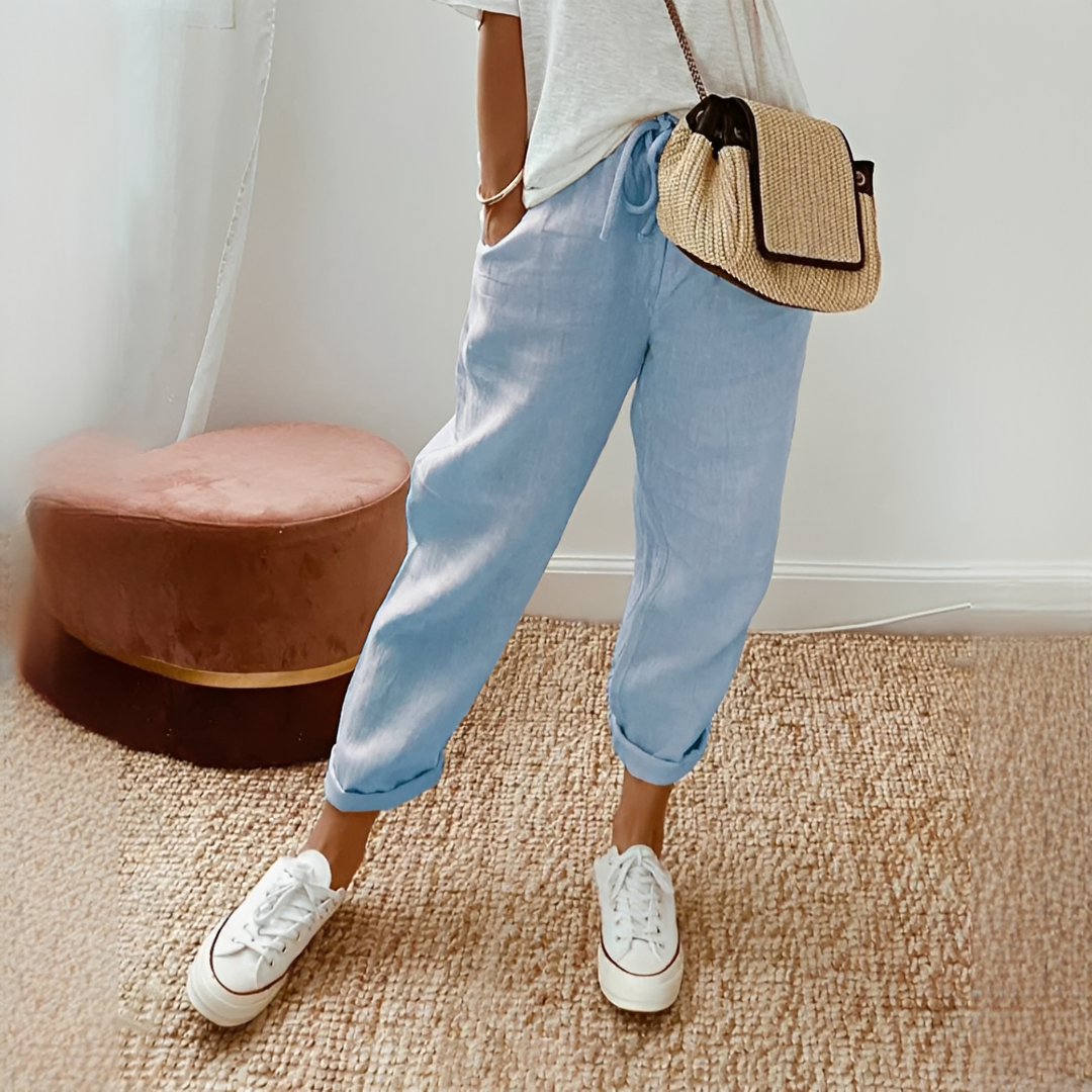 Whitney - Pantalon décontracté à taille élastique
