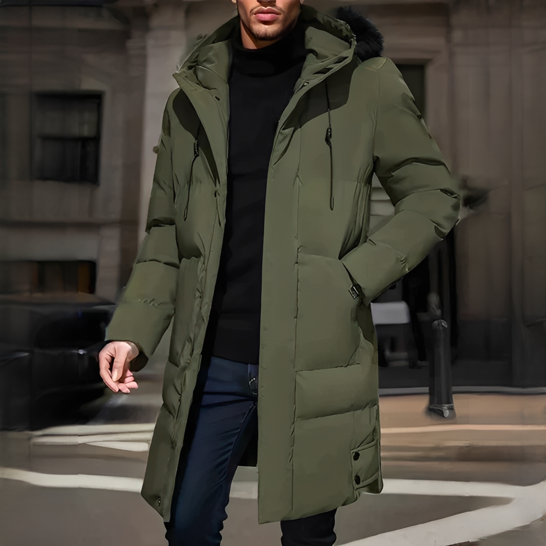 Cirvy - Manteau d'hiver chaud et confortable pour homme