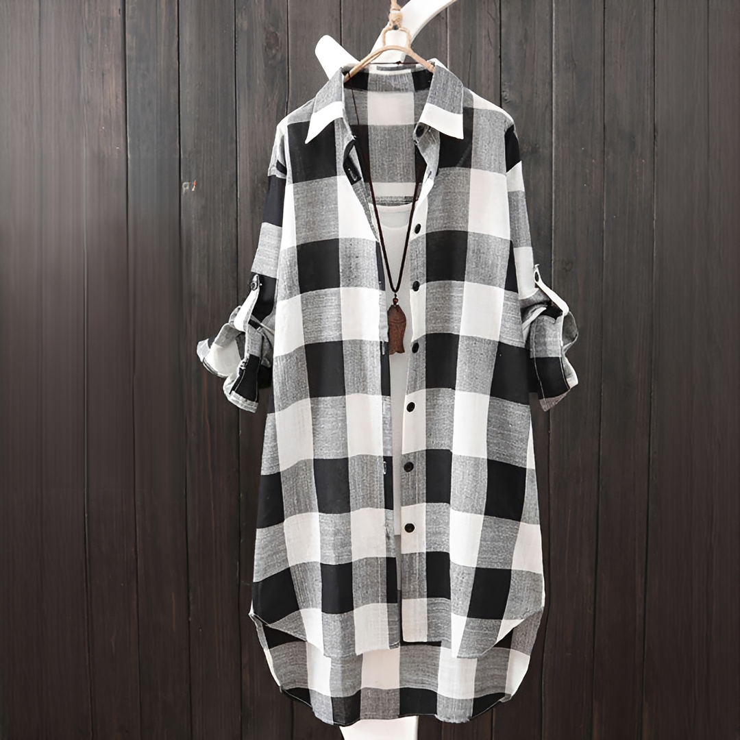 Janis - Chemise à Carreaux Coupe Ample