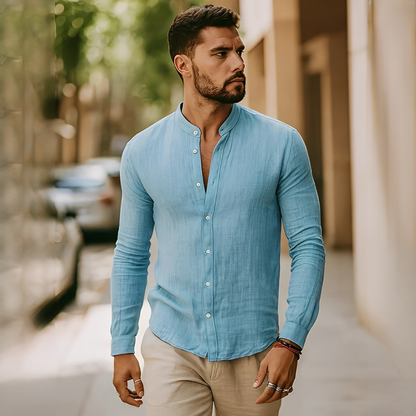 Findoco - Chemise homme confortable à manches longues