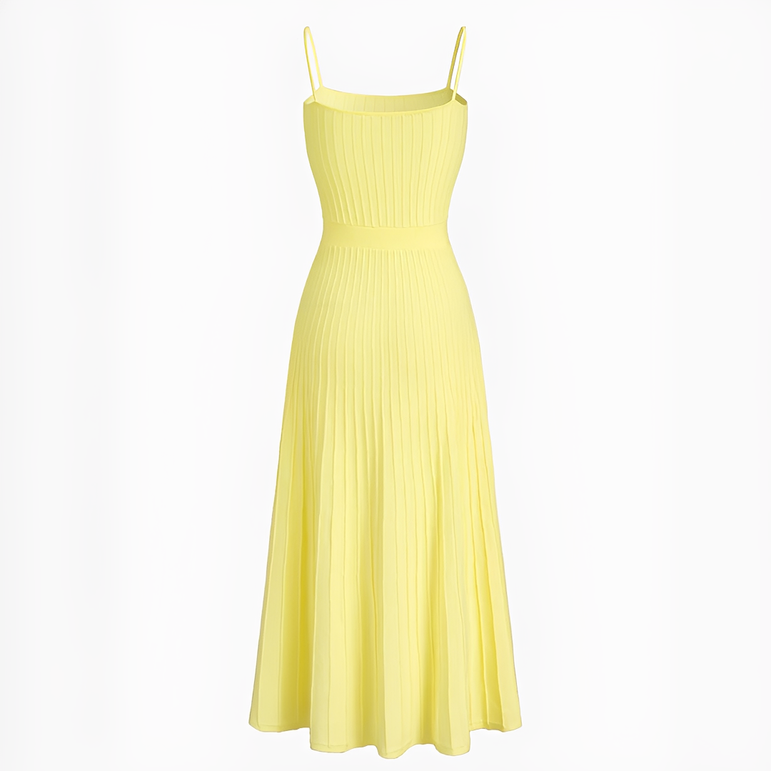 Pheobie - Robe Midi Plissée Élégante