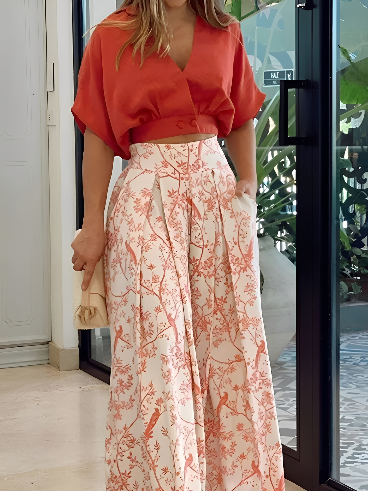 Hennie - Tenue ample décontractée avec motif pour femmes