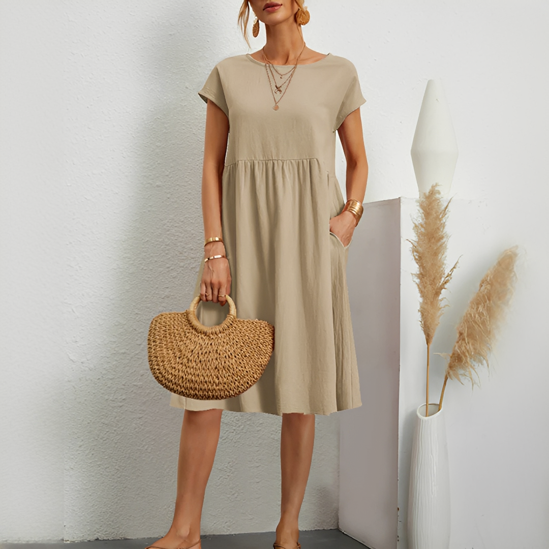 Evalyn - Robe midi élégante