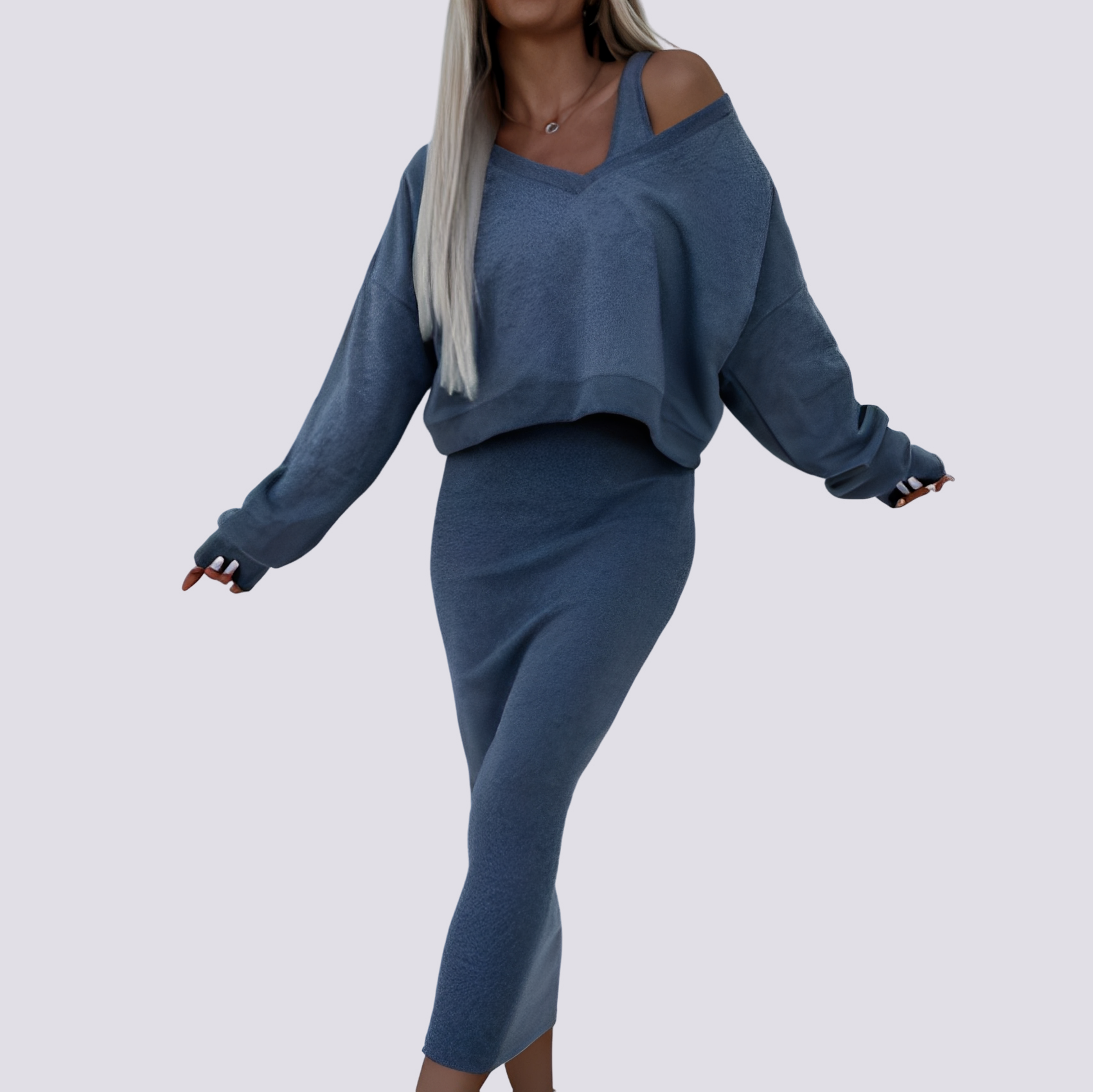 Elsie - Ensemble élégant en robe deux pièces
