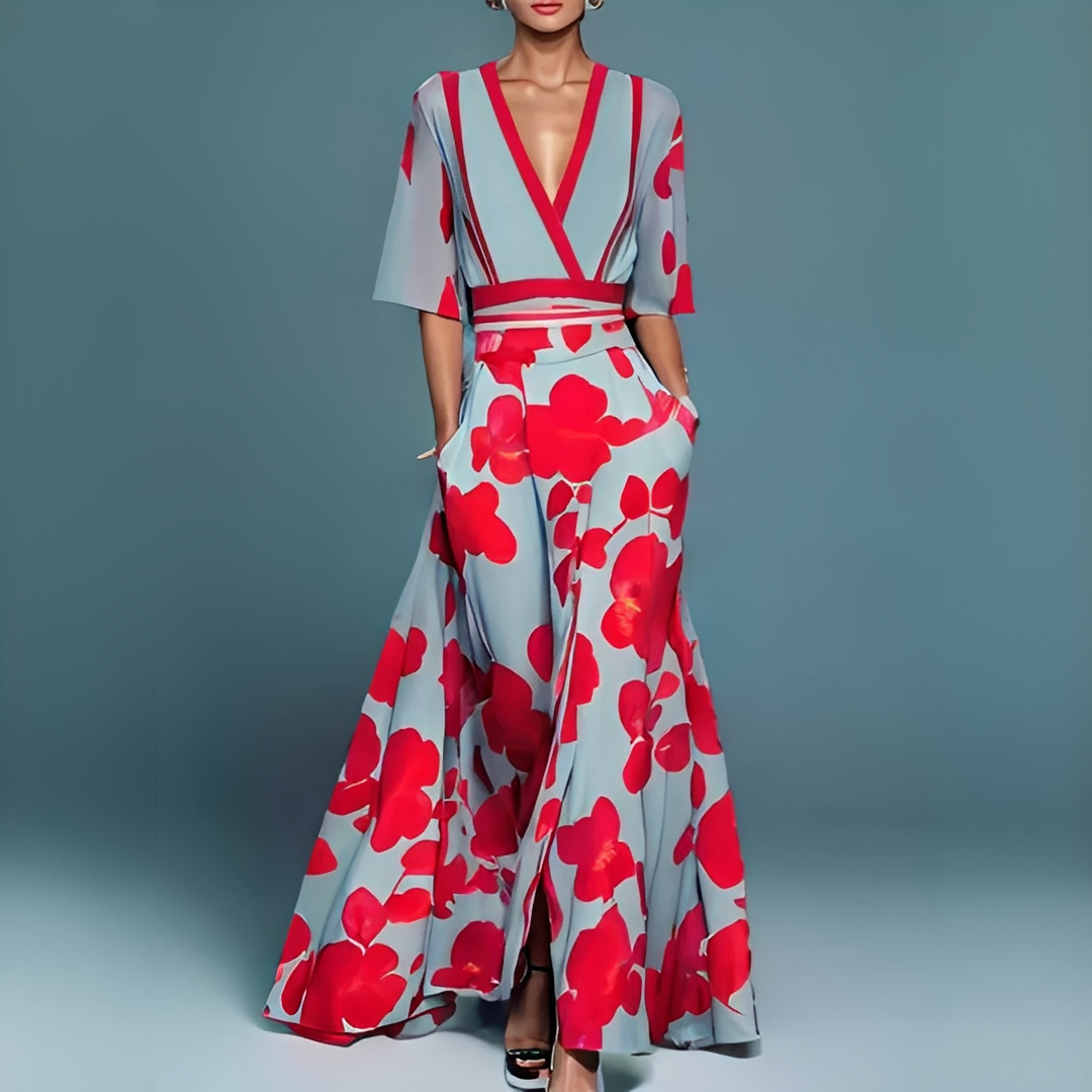 Genesa - Modisches Damenkleid mit kurzen Ärmeln