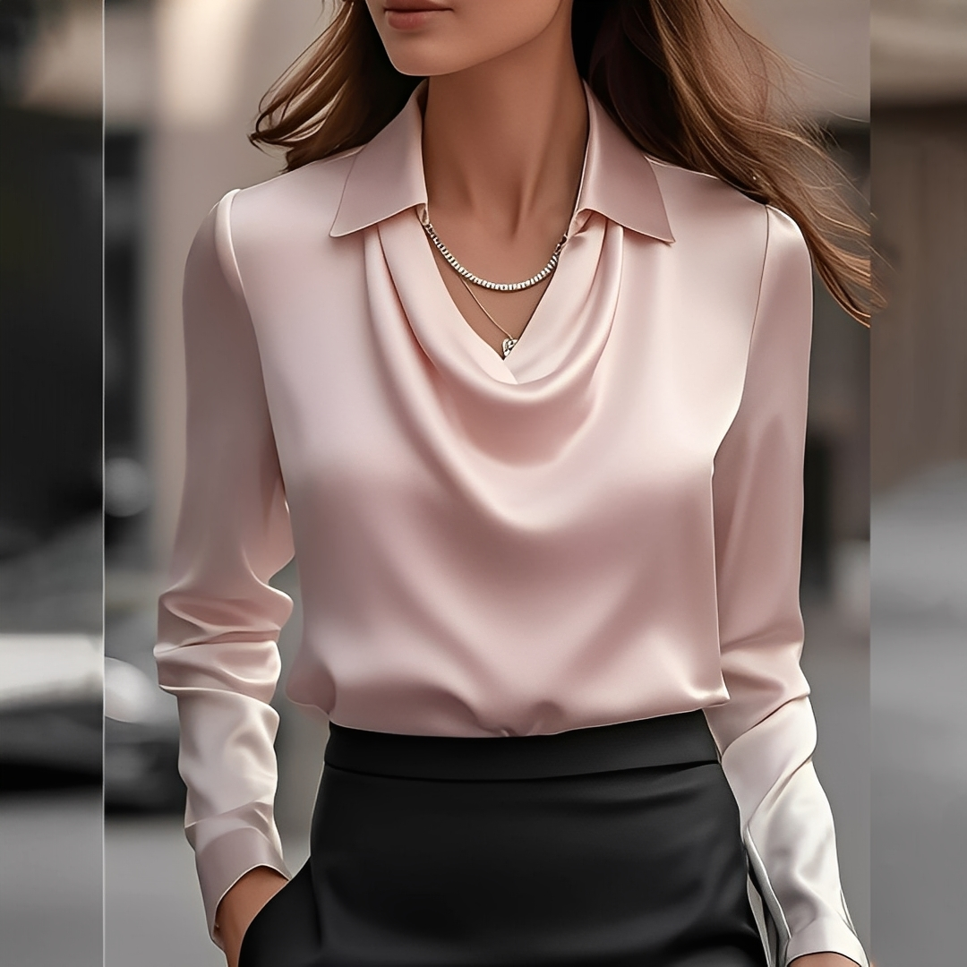 Laurentine - Elegant long-sleeved blouse for women
