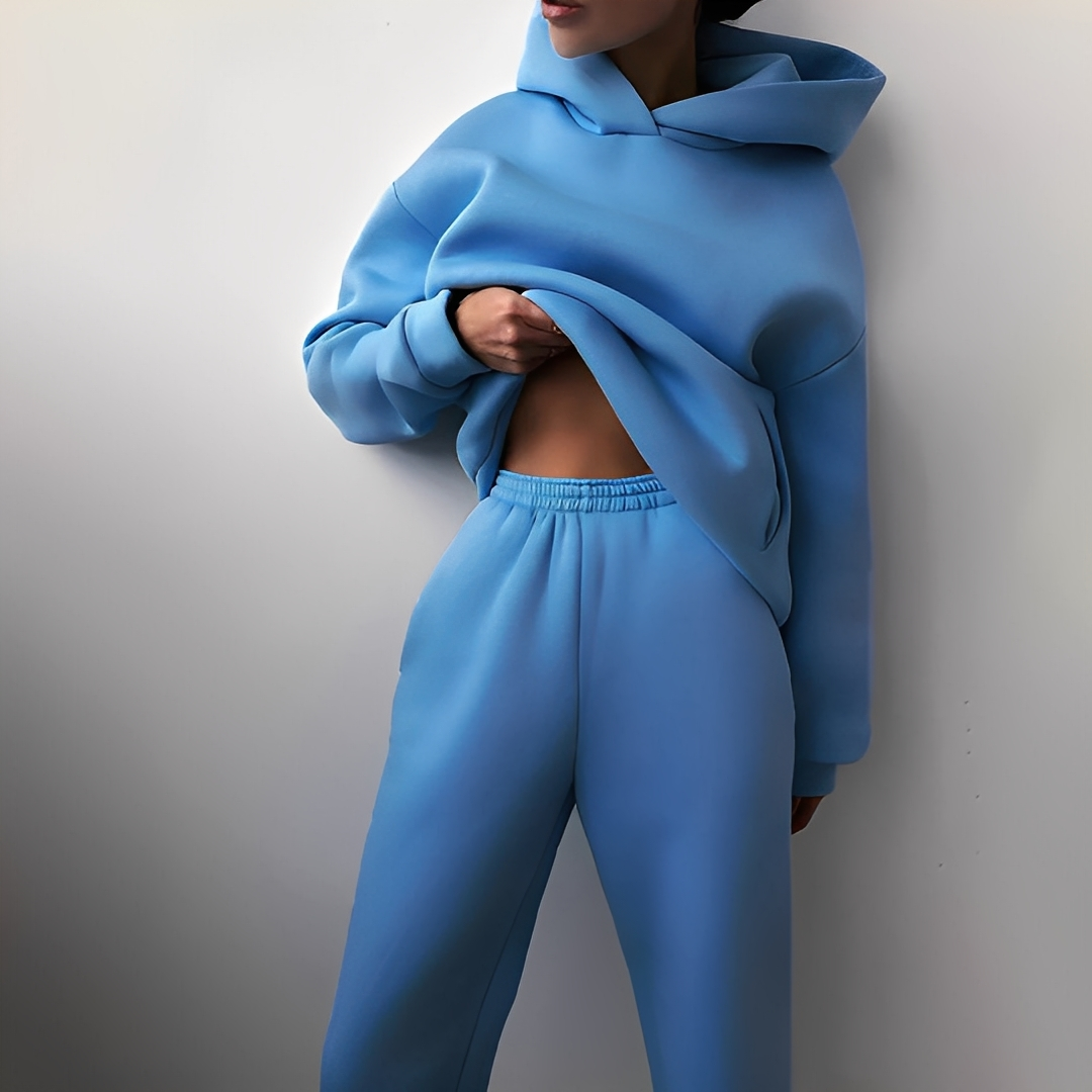 Disserre - Damen-Set aus Kapuzenpullover und Hose