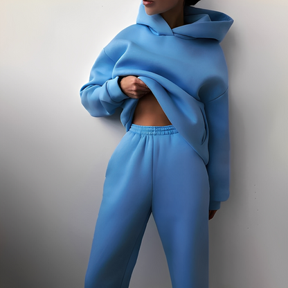 Disserre - Damen-Set aus Kapuzenpullover und Hose