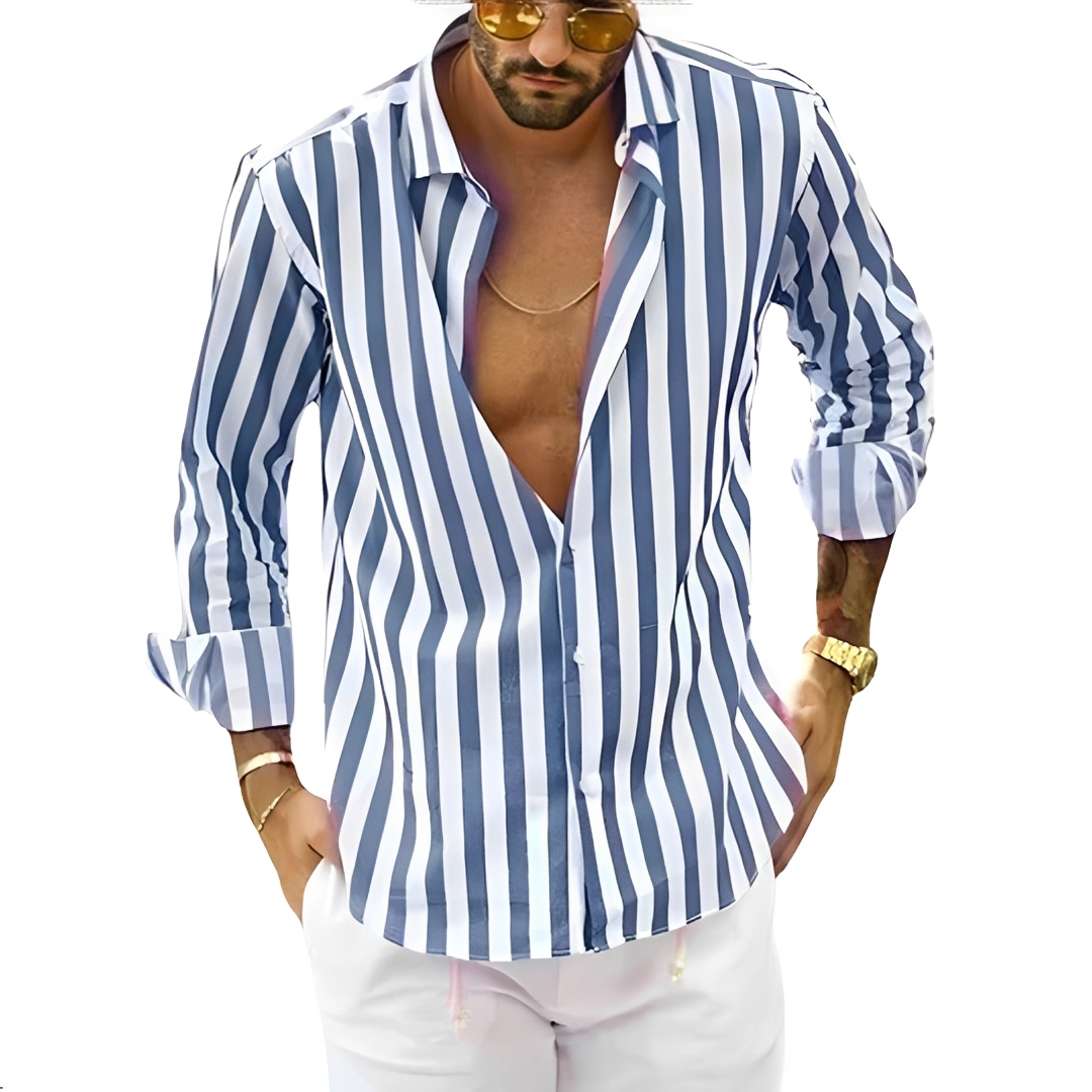 Roldan - Chemise d'été rayée pour homme