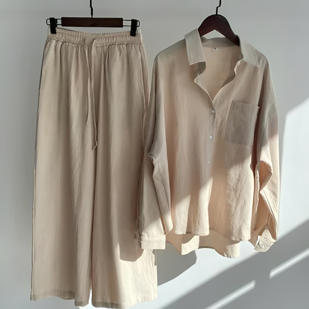 Madalynn - Ensemble Pantalon Coupe Ample