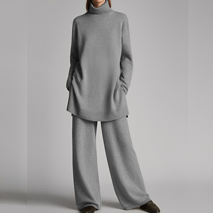 Mireille - Casual winter sweater and trousers set for women