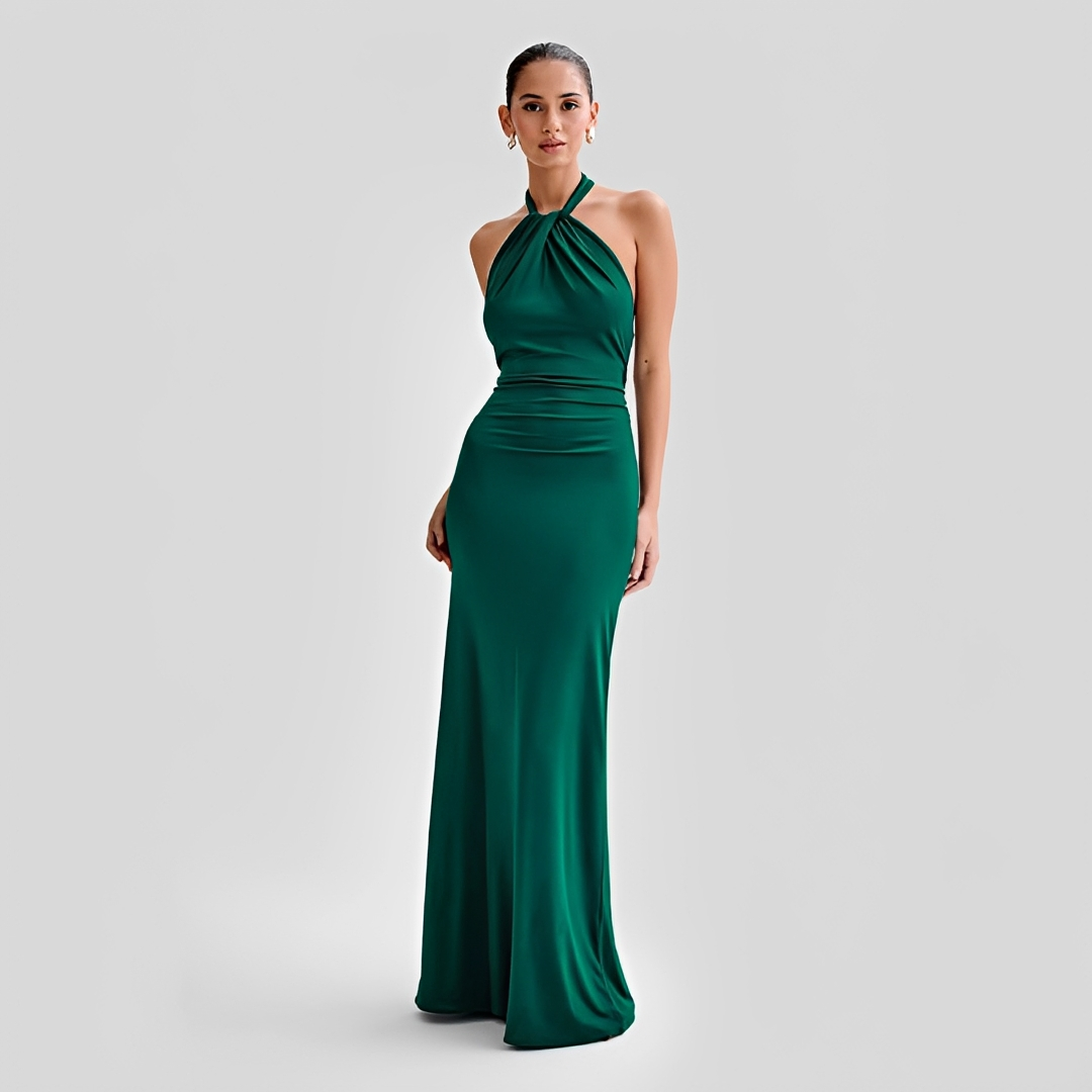 Mabel - Robe Maxi Élégante avec Dos Ouvert