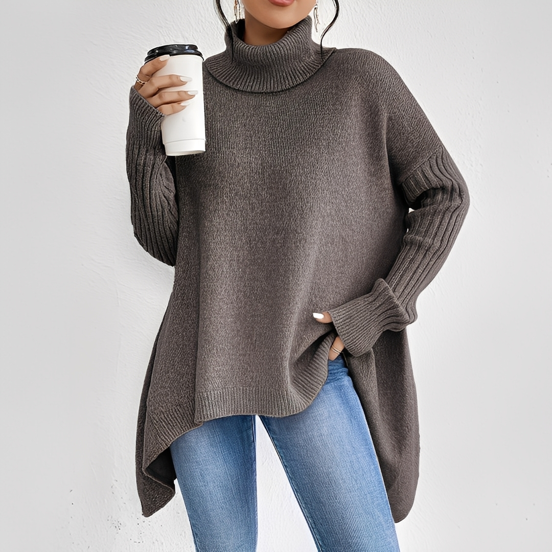 Maëlle - Turtleneck sweater in cashmere for women