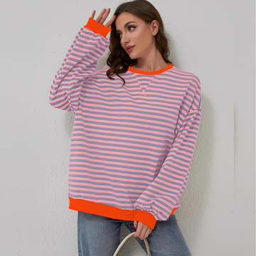 Pénélope - Pull oversize rayé pour femme