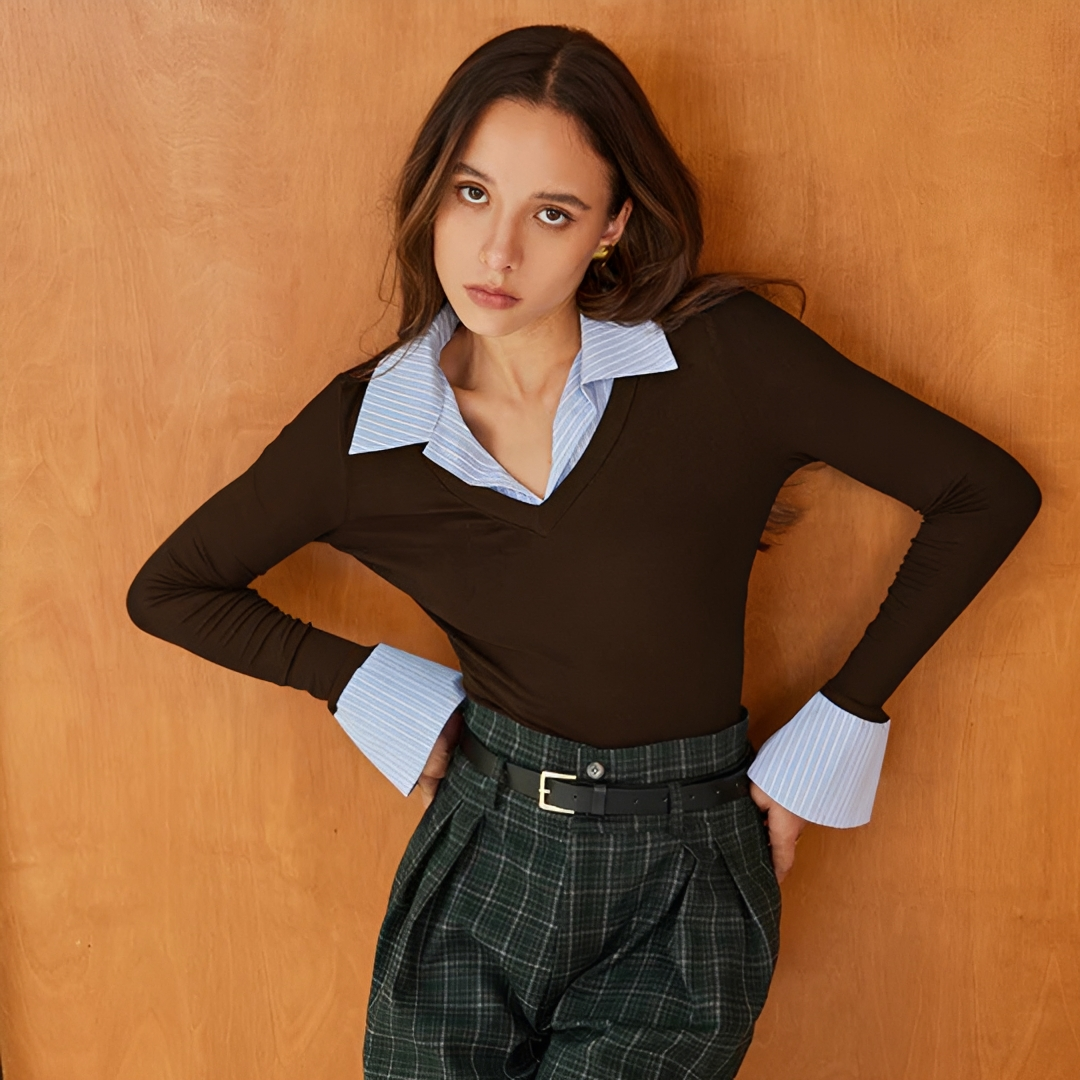 Venedita - Chemise Confortable à Manches Longues