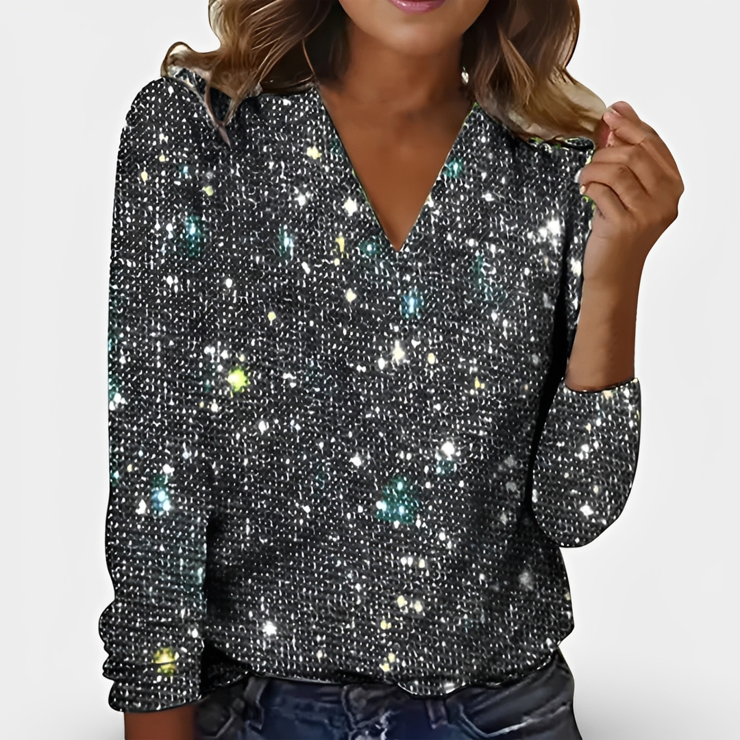 Casandra - Haut à paillettes tendance pour femme