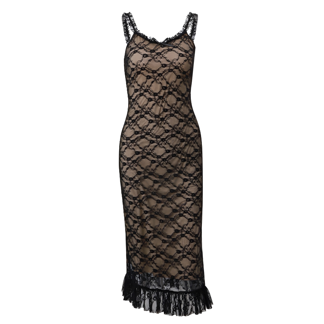Anjenette - Robe Midi Élégante et Chic